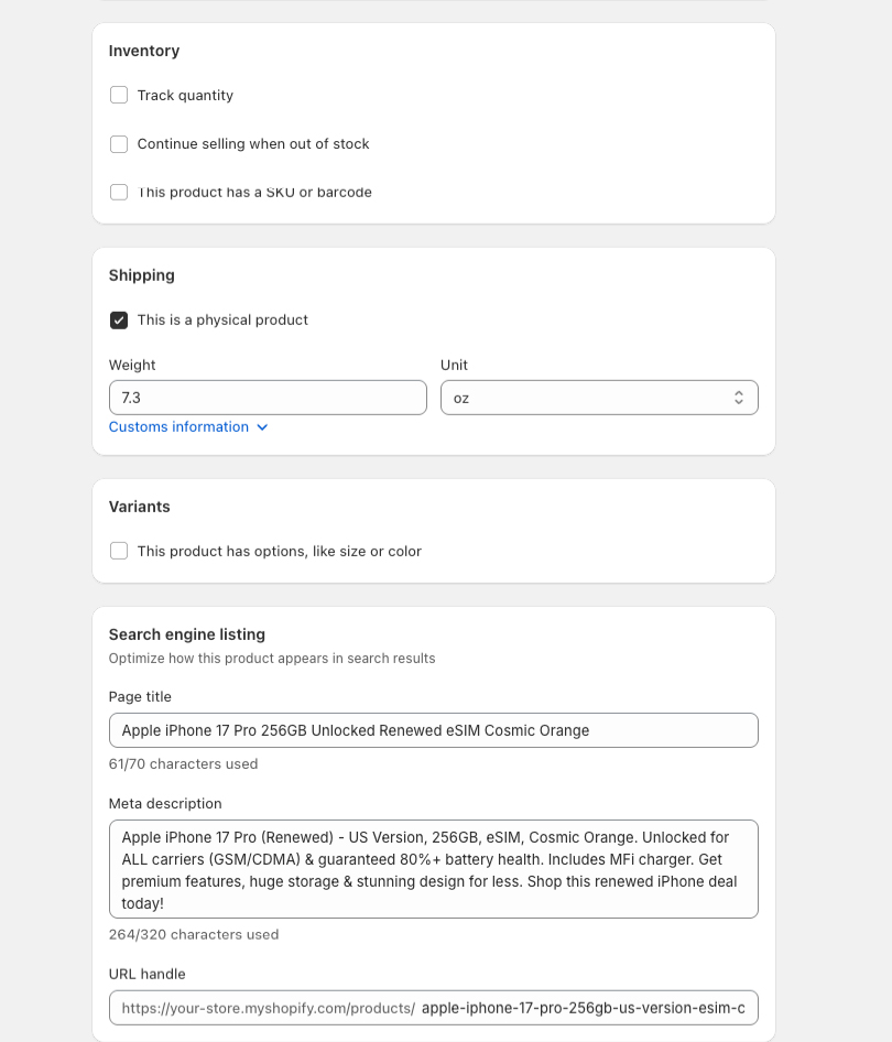 Add Product - High Resolution Images